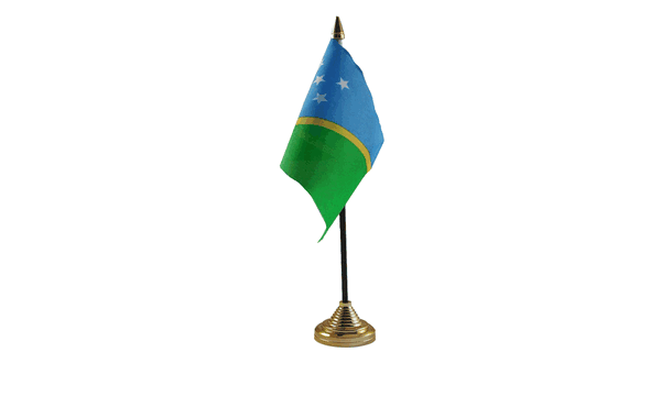 Solomon Islands Table Flags